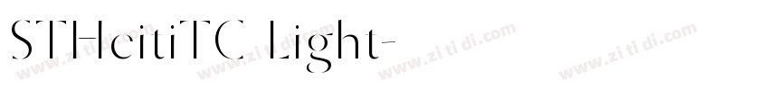 STHeitiTC Light字体转换